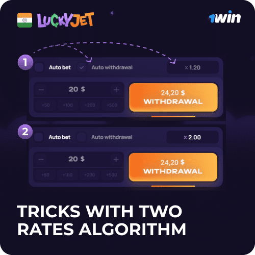 lucky jet 1win two rates tricks algorithm