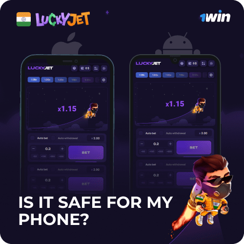 is 1win lucky jet safe?