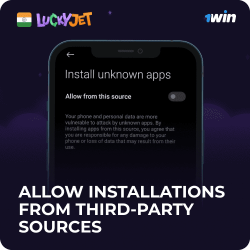 how to install lucky jet apk from third-party sources