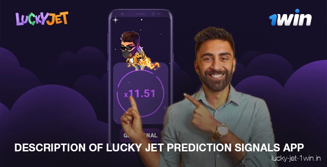 Description of free app lucky jet predictor signals