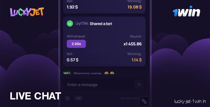 live chat – Lucky Jet Live chat with online players
