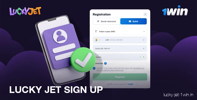 Lucky jet game sign up detailed guide