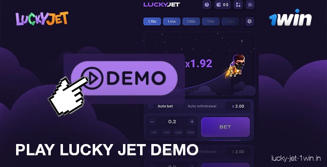 Play Lucky Jet game demo mode  for fun without deposit