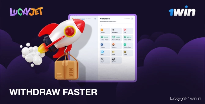 withdraw faster – Lucky Jet Use methods to withdraw money faster